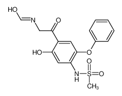 N-[2-[2-hydroxy-4-(methanesulfonamido)-5-phenoxyphenyl]-2-oxoethyl]formamide Cas:149457-03-4 第1张