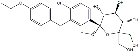 (2S,3R,4S,5S)-2-(4-chloro-3-(4-ethoxybenzyl)phenyl)-6,6-bis(hydroxymethyl)-2-methoxytetrahydro-2H-pyran-3,4,5-triol CAS:1528636-39-6 manufacturer price 第1张