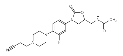 N-[[3-[4-[4-(2-Cyanoethyl)-1-piperazinyl]-3-fluorophenyl]-2-oxo-5-oxazolidinyl]methyl]acetamide CAS:154590-46-2 第1张