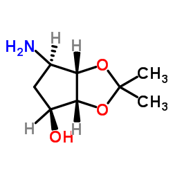 (3aR,4S,6R,6aS)-6-Aminotetrahydro-2,2-dimethyl-4H-cyclopenta-1,3-dioxol-4-ol Cas:155899-66-4 第1张