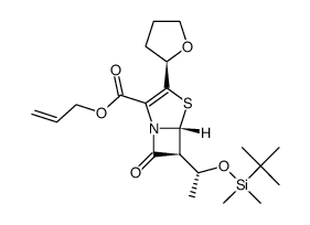 (5R,6S)-6-[(1R)-1-[[(1,1-Dimethylethyl)dimethylsilyl]oxy]ethyl]-7-oxo-3-[(2R)-tetrahydro-2-furanyl]-4-thia-1-azabicyclo[3.2.0]hept-2-ene-2-carboxylic Acid 2-propenyl Ester Cas:158365-51-6 第1张