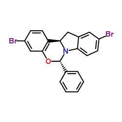 (6S,12aR)-3,10-dibromo-6-phenyl-12,12a-dihydro-6H-benzo[5,6][1,3]oxazino[3,4-a]indole CAS:1585969-16-9 第1张