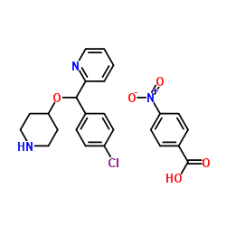 4-[(4-Chlorophenyl)-2-pyridylmethoxy]piperidine P-nitrobenzoic Acid Salt CAS:161558-45-8 manufacturer price 第1张