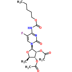 5'-Deoxy-5-fluoro-N-(pentyloxy)carbonyl]cytidine 2',3'-diacetate CAS:162204-20-8 第1张