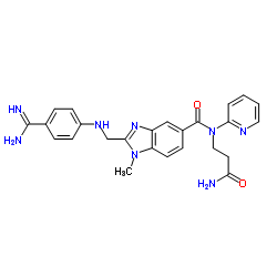 N-(3-Amino-3-oxopropyl)-2-{[(4-carbamimidoylphenyl)amino]methyl}-1-methyl-N-(2-pyridinyl)-1H-benzimidazole-5-carboxamide