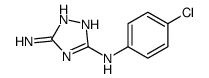 3-N-(4-chlorophenyl)-1H-1,2,4-triazole-3,5-diamine CAS:16691-46-6 第1张