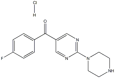 (4-fluorophenyl)(2-(piperazin-1-yl)pyrimidin-5-yl)methanone hydrochloride