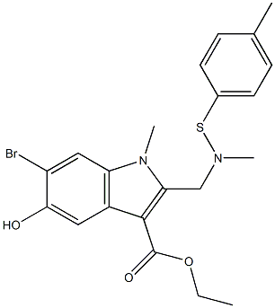 ethyl 6-broMo-5-hydroxy-1-Methyl-2-((p-tolylthioMethylaMino)Methyl)-1H-indole-3-carboxylate