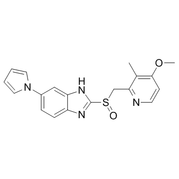 2-[(4-methoxy-3-methyl-pyridin-2-yl)methylsulfinyl]-5-pyrrol-1-yl-3H-benzoimidazole Cas:172152-36-2 第1张