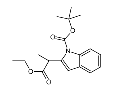 tert-butyl 2-(1-ethoxy-2-methyl-1-oxopropan-2-yl)indole-1-carboxylate