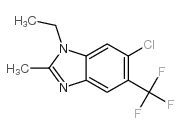 6-chloro-1-ethyl-2-methyl-5-(trifluoromethyl)benzimidazole CAS:1736-34-1 第1张