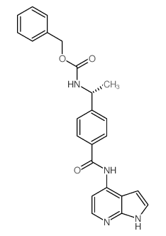 benzyl N-[(1R)-1-[4-(1H-pyrrolo[2,3-b]pyridin-4-ylcarbamoyl)phenyl]ethyl]carbamate