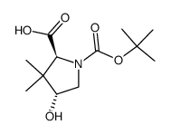 4-hydroxy-3,3-dimethyl-1-[(2-methylpropan-2-yl)oxycarbonyl]pyrrolidine-2-carboxylic acid CAS:173913-66-1 第1张