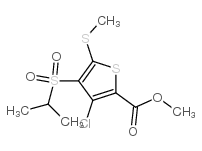 methyl 3-chloro-4-(isopropylsulfonyl)-5-(methylthio)thiophene-2-carboxylate CAS:175202-12-7 第1张