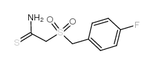 2-[(4-fluorophenyl)methylsulfonyl]ethanethioamide