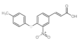 3-[4-(4-methylphenyl)sulfanyl-3-nitrophenyl]prop-2-enoic acid