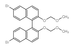 (R)-6,6'-Dibromo-2,2'-bis(methoxymethoxy)-1,1'-binaphthyl CAS:179866-74-1 第1张