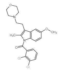 (2,3-dichlorophenyl)-[5-methoxy-2-methyl-3-(2-morpholin-4-ylethyl)indol-1-yl]methanone