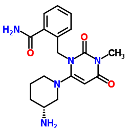 2-({6-[(3R)-3-Amino-1-piperidinyl]-3-methyl-2,4-dioxo-3,4-dihydro-1(2H)-pyrimidinyl}methyl)benzamide