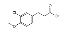 3-(3-chloro-4-methoxyphenyl)propanoic acid