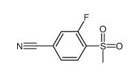 3-fluoro-4-methylsulfonylbenzonitrile CAS:185946-05-8 第1张