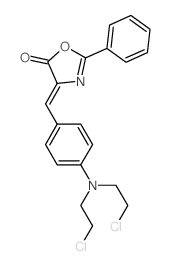 4-[[4-[bis(2-chloroethyl)amino]phenyl]methylidene]-2-phenyl-1,3-oxazol-5-one