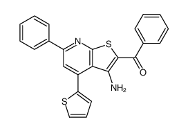 (3-amino-6-phenyl-4-thiophen-2-ylthieno[2,3-b]pyridin-2-yl)-phenylmethanone