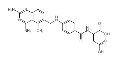 2-[[4-[(2,4-diamino-5-methylquinazolin-6-yl)methylamino]benzoyl]amino]butanedioic acid