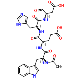 Ac-Trp-Glu-His-Asp-aldehyde (pseudo acid)