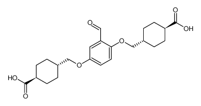 4,4'-[(2-formy-1,4-phenylene)bis(oxymethylene)]bis-cyclohexane carboxylic acid CAS:1943744-56-6 manufacturer price 第1张