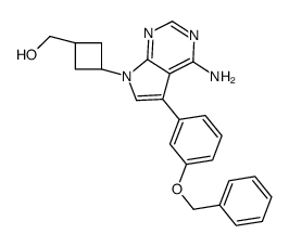 (trans-3-{4-Amino-5-[3-(benzyloxy)phenyl]-7H-pyrrolo[2,3-d]pyrimi din-7-yl}cyclobutyl)methanol