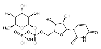 Uridine 5'-(trihydrogendiphosphate), P'-(6-deoxy-b-L-mannopyranosyl) Ester Cas:1955-26-6 第1张