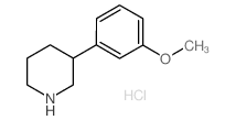 3-(3-methoxyphenyl)piperidine,hydrochloride CAS:19725-18-9 第1张