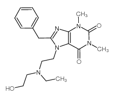 8-benzyl-7-[2-[ethyl(2-hydroxyethyl)amino]ethyl]-1,3-dimethylpurine-2,6-dione CAS:2016-63-9 第1张