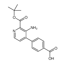 4-[3-amino-2-[(2-methylpropan-2-yl)oxycarbonyl]pyridin-4-yl]benzoic acid