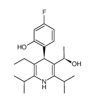 3-Pyridinemethanol, 5-ethyl-4-(4-fluoro-2-hydroxyphenyl)-a-methyl-2,6-bis(1-methylethyl)-, (aR,4R)-rel- (9CI)