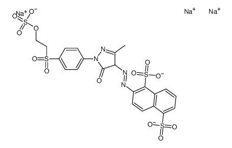 trisodium,2-[[3-methyl-5-oxo-1-[4-(2-sulfonatooxyethylsulfonyl)phenyl]-4H-pyrazol-4-yl]diazenyl]naphthalene-1,5-disulfonate