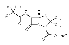 3,3-Dimethyl-6-((2,2-dimethyl-1-oxopropyl)amino)-7-oxo-4-thia-1-azabicyclo[3.2.0]heptane-2-carboxylic acid monosodium salt