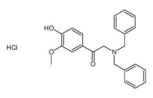 2-(dibenzylamino)-1-(4-hydroxy-3-methoxyphenyl)ethanone,hydrochloride