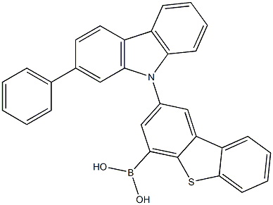 2-(2-phenyl-9H-carbazol-9-yl)dibenzo[b,d]thiophen-4-ylboronic acid Cas:2075739-98-7 第1张