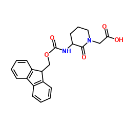 2-[3-(9H-fluoren-9-ylmethoxycarbonylamino)-2-oxopiperidin-1-yl]acetic acid