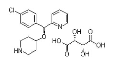 2-[(S)-(4-Chlorophenyl)(4-piperidinyloxy)methyl]pyridine (2R,3R)-2,3-Dihydroxybutanedioate Cas:210095-58-2 第1张