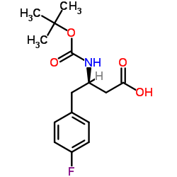 Boc-(S)-3-амино-4-(4-фторфенил)-масляная кислота