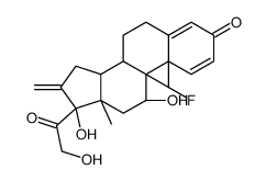 (8S,9R,10S,11S,13S,14S,17R)-9-fluoro-11,17-dihydroxy-17-(2-hydroxyacetyl)-10,13-dimethyl-16-methylidene-7,8,11,12,14,15-hexahydro-6H-cyclopenta[a]phenanthren-3-one