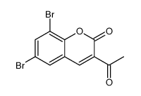 3-acetyl-6,8-dibromochromen-2-one