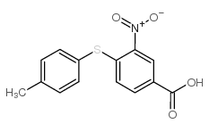 4-(4-methylphenyl)sulfanyl-3-nitrobenzoic acid CAS:219929-89-2 第1张