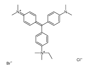 [4-([4-(Dimethylamino)phenyl]{4-[ethyl(dimethyl)ammonio]phenyl}me thylene)-2,5-cyclohexadien-1-ylidene](dimethyl)ammonium bromide c hloride (1:1:1)