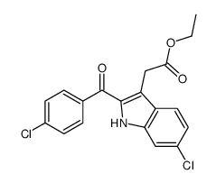 ethyl 2-[6-chloro-2-(4-chlorobenzoyl)-1H-indol-3-yl]acetate CAS:231294-93-2 第1张