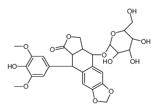 (5S,5aR,8aR,9R)-9-(4-Hydroxy-3,5-dimethoxyphenyl)-8-oxo-5,5a,6,8, 8a,9-hexahydrofuro[3',4':6,7]naphtho[2,3-d][1,3]dioxol-5-yl β-D-g lucopyranoside