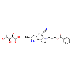 5-[(2R)-2-Aminopropyl]-1-[3-(benzoyloxy)propyl]-2,3-dihydro-1H-indole-7-carbonitrile (2R,3R)-2,3-dihydroxybutanedioate Cas:239463-85-5 第1张
